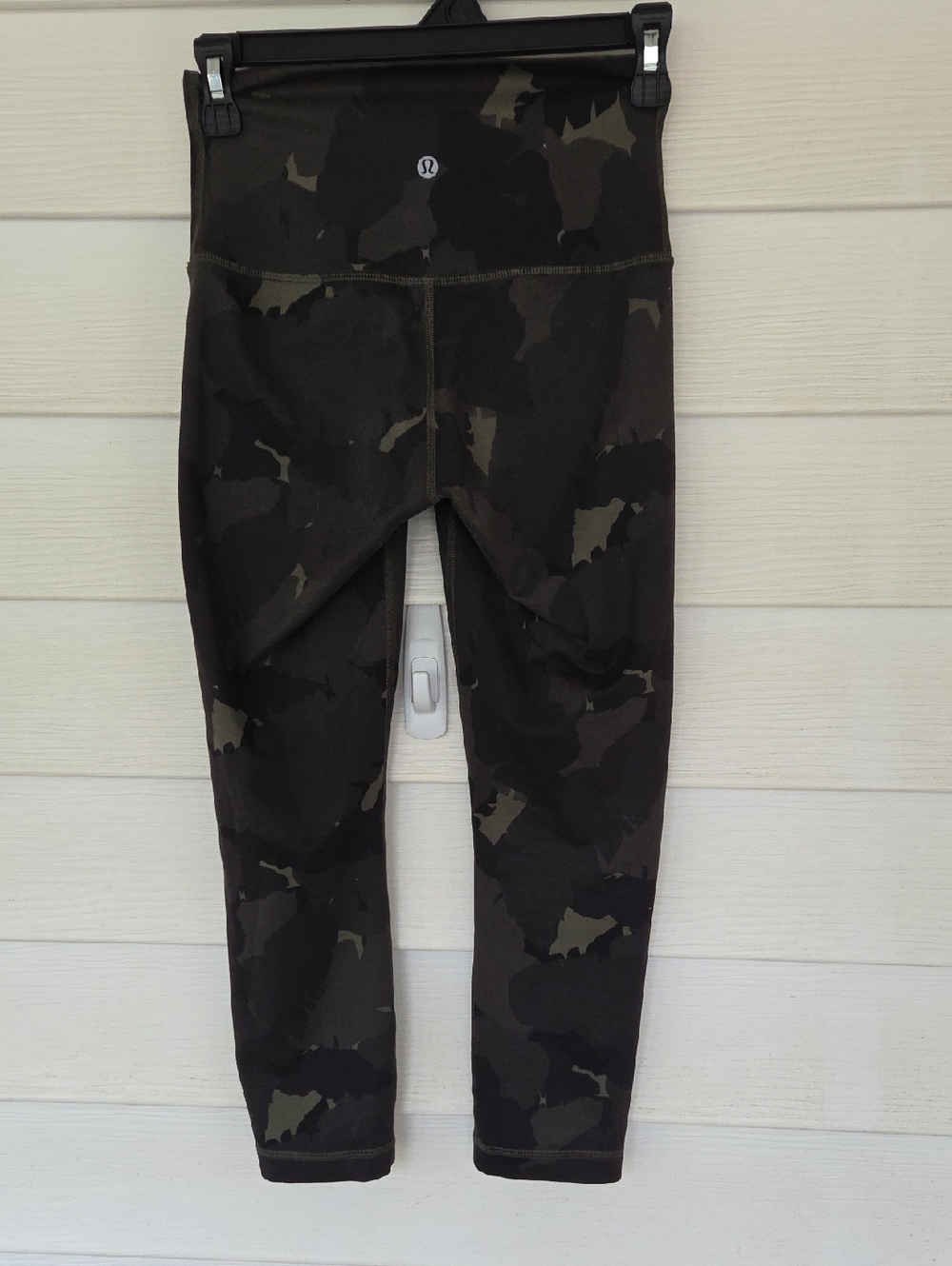 lululemon Black and Olive Camo Leggings